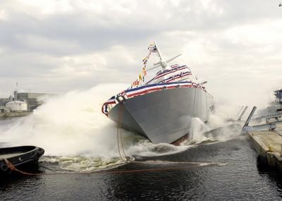 USS Freedom lúc mới được hạ thủy năm 2008